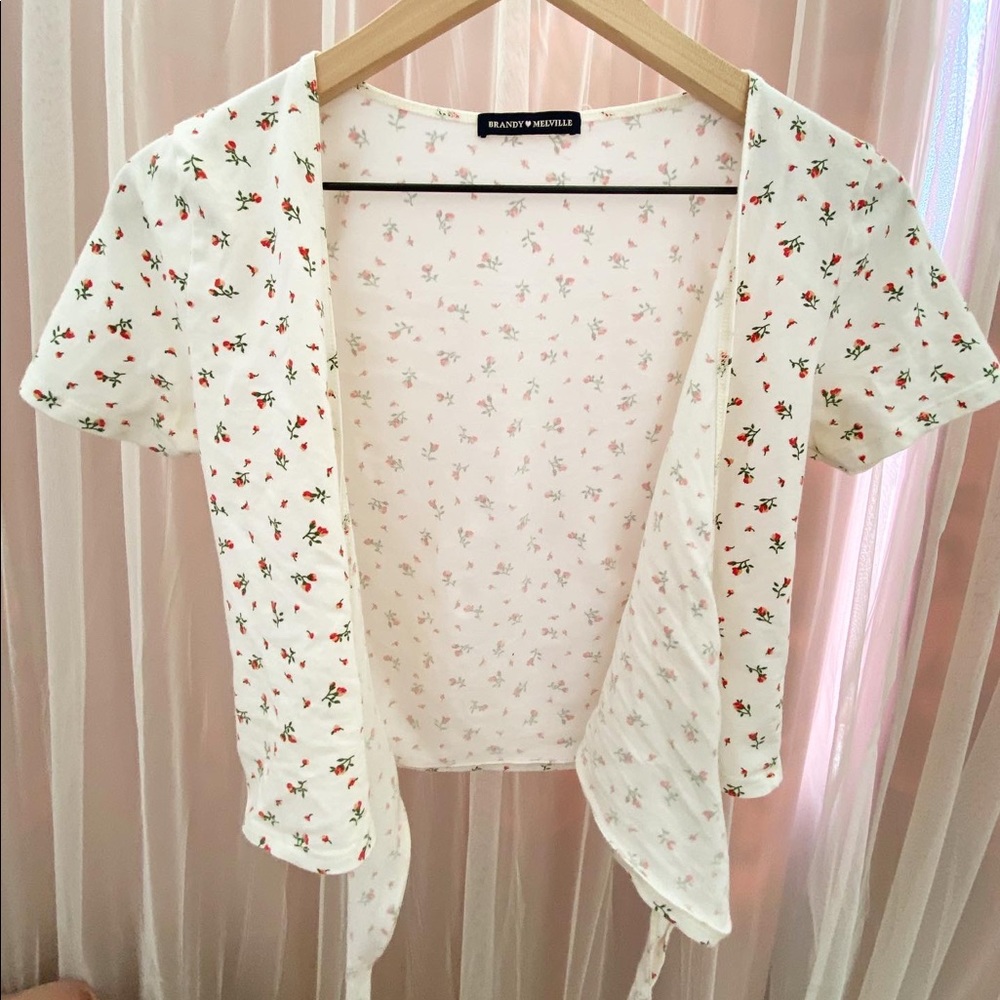 Brandy Floral Wrap Top
